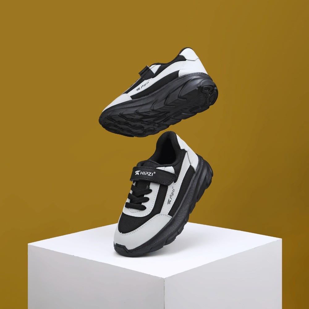 Sepatu Anak Putih HIPZI Jovie Sepatu Sekolah Running Kids Shoes Ringan Nyaman Anak Laki Laki Perempuan Insole Empuk Size 26-35 - Gambar 2