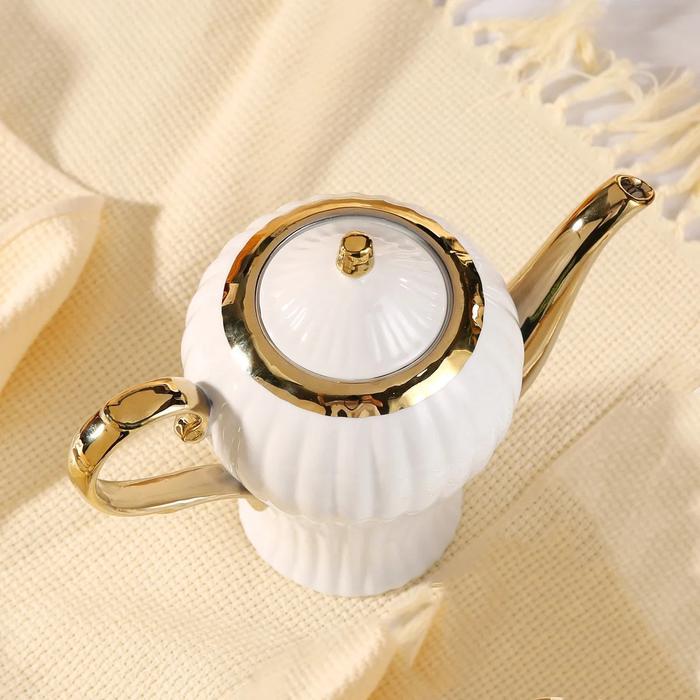 SELEAD Set Teko Cangkir Keramik Kopi Teh 1 Teapot 6 Cup Arabian Style - KFB195