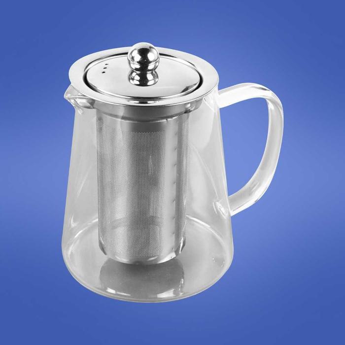 Teko Kaca Saring Teh Chinese Tea Teapot Dengan Filter Saringan Infuser Tahan Panas Api