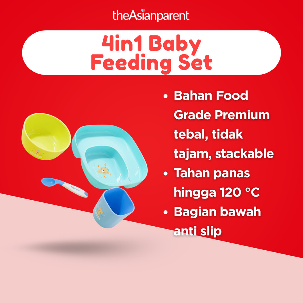 Sugarbaby Premium Feeding Set 4in1 - Tempat Makan dan Alat Makan Bayi - Perlengkapan Makan Bayi