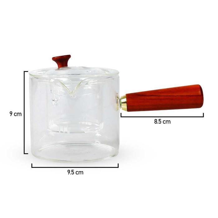 One Two Cups Teko Pitcher Teh Chinese Teapot 500ml Saringan Infuser - BR-218 - Gambar 4