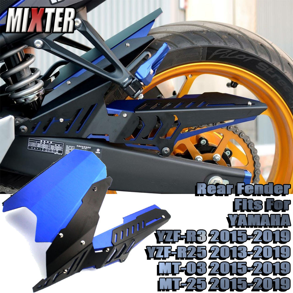 Motorcycle Rear Fender Set Refit Plate Mudguard Tire Wheel Hugger Mud ...