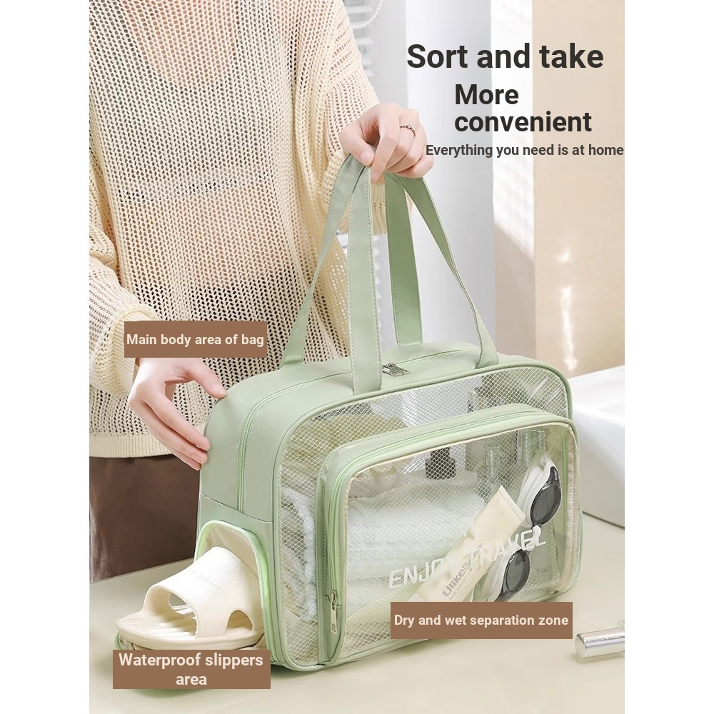 Dry Wet Separation Bath Bag Toiletry Bag Female Large Capacity Fitness ...