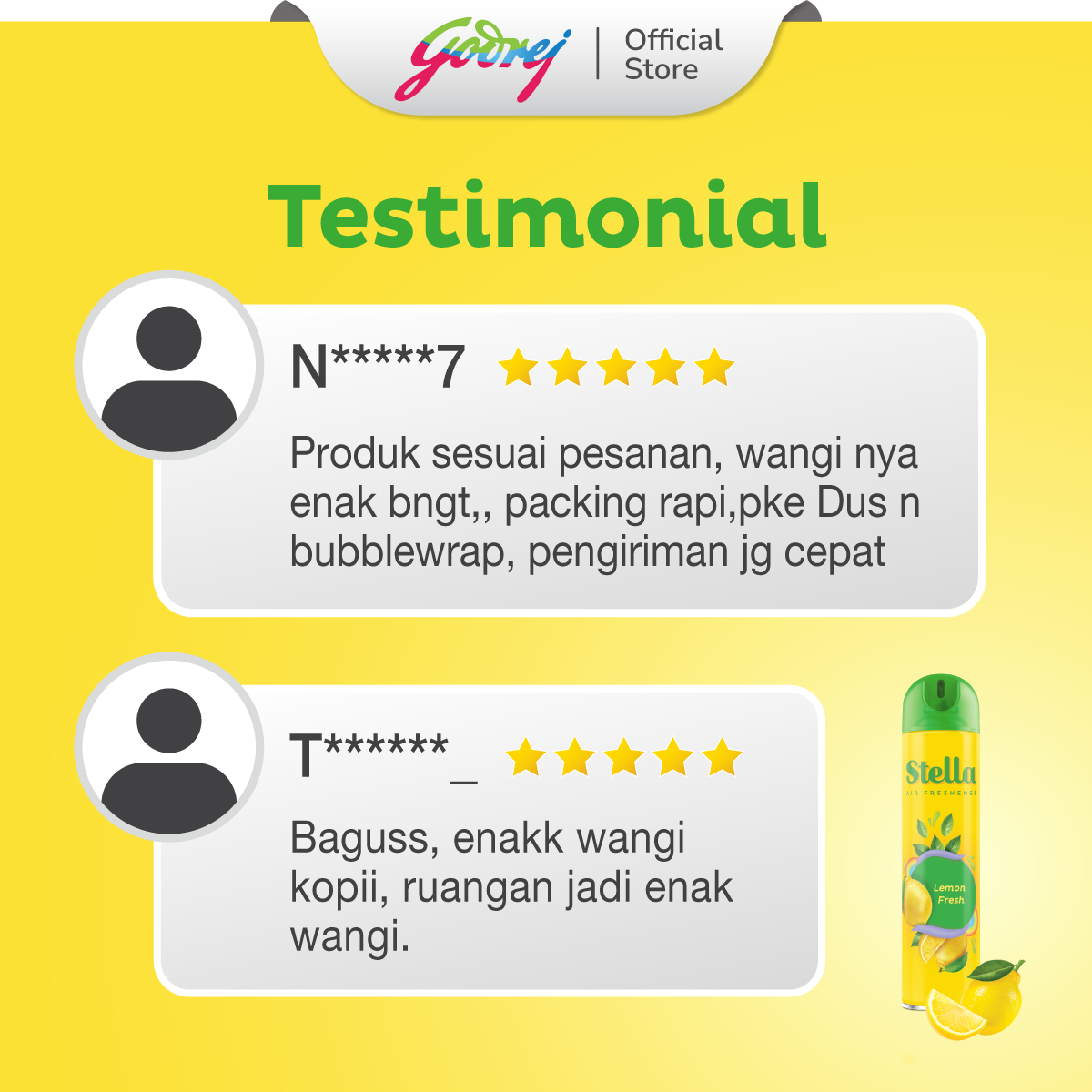 Stella Aerosol Lemon 175ml - Gambar 4