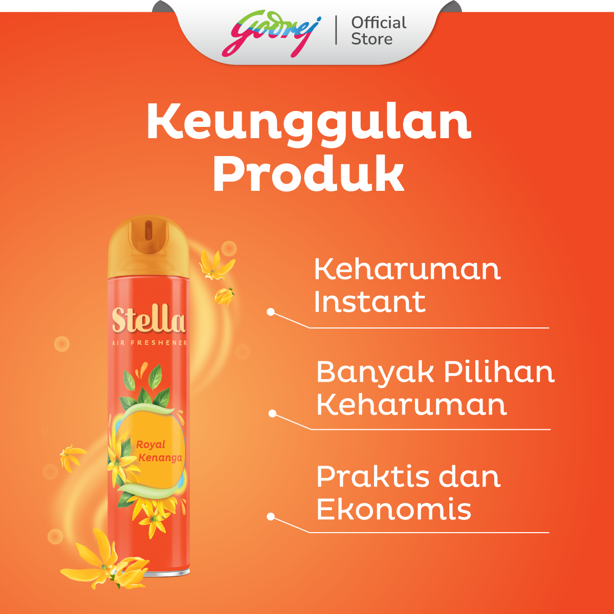 Stella Aerosol Parfumist Royal Kenanga 350ml - Gambar 2