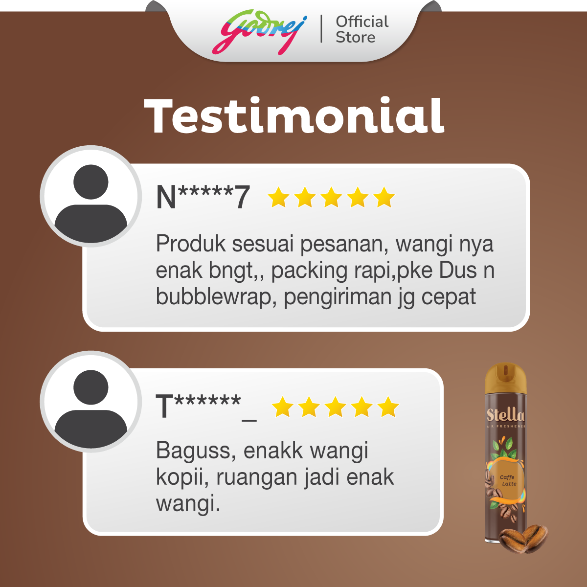 Stella Aerosol Caffe Latte 175ml - Pengharum Ruangan Semprot - Gambar 4