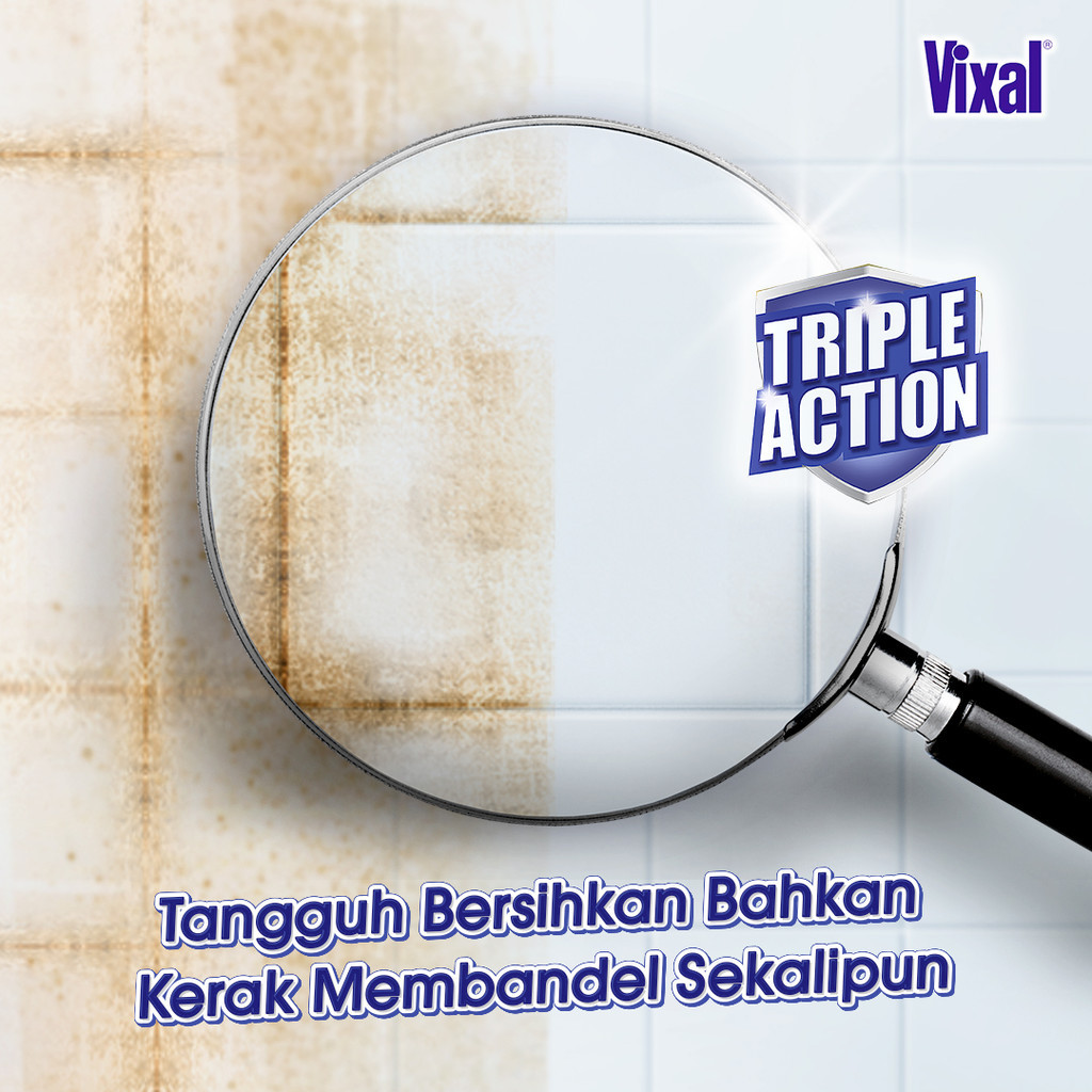 [BELI 2 LEBIH HEMAT] Vixal Pembersih Porselen & Kamar Mandi HCl Anti Kerak Bandel Ekstra Kuat 700G - Gambar 2