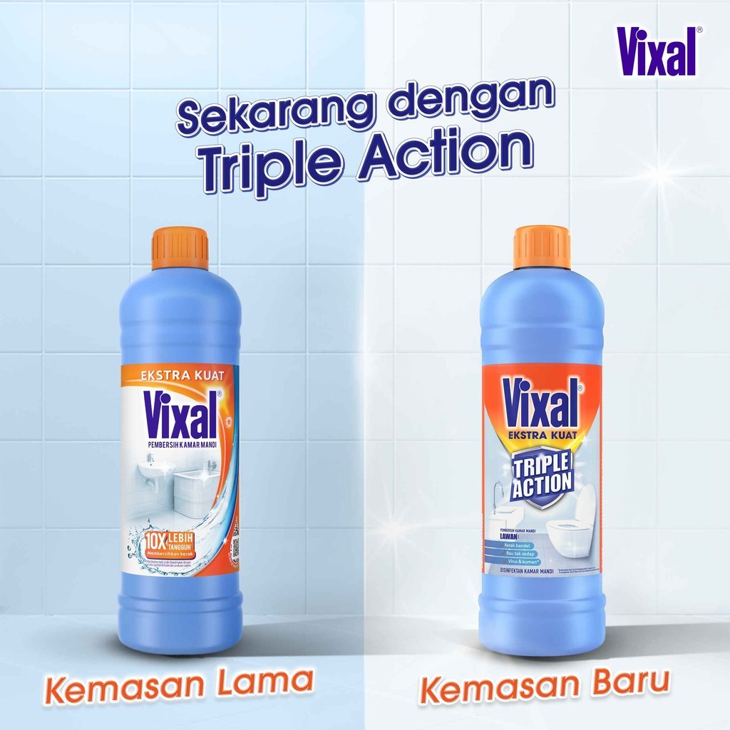 [BELI 2 LEBIH HEMAT] Vixal Pembersih Porselen & Kamar Mandi HCl Anti Kerak Bandel Ekstra Kuat 700G - Gambar 4