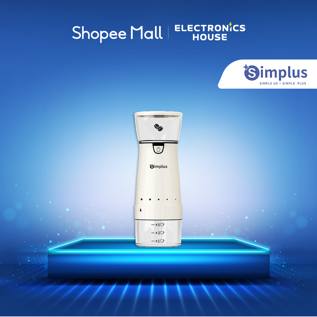 Simplus Electric Coffee Bean Grinder 5 Tiers Grinding Ceramic Grind ...