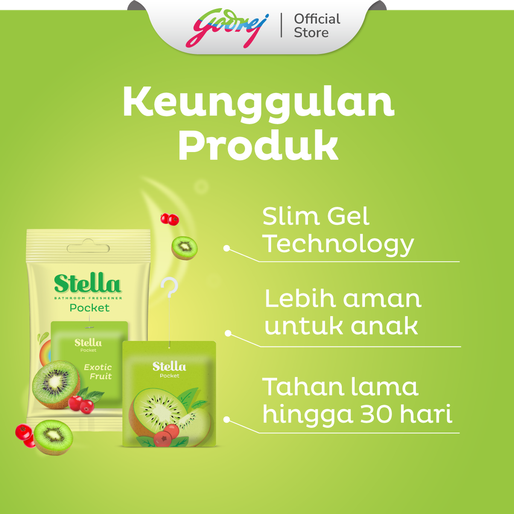 Stella Pocket Bathroom Exotic Fruits 10 Gr - Pengharum Pewangi Kamar Mandi - Gambar 2