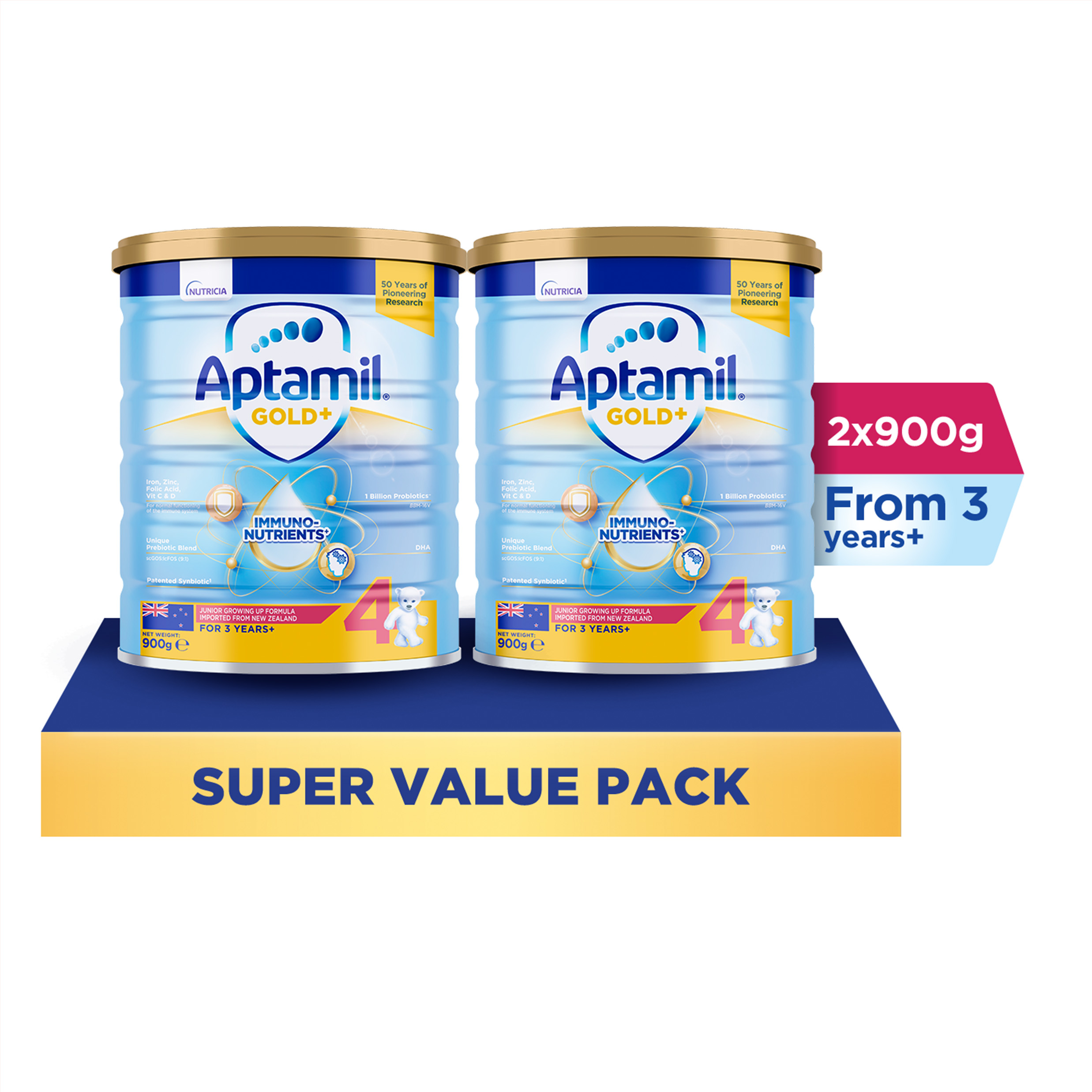 Aptamil Gold+ Junior Stage 4 (2x900g) | Shopee Singapore