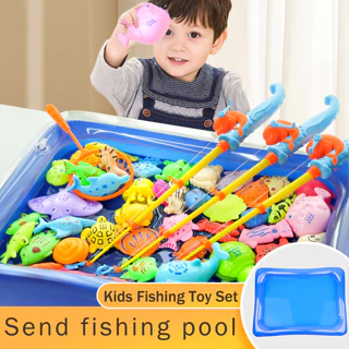 Toys Fishing Game for Kids - Party Toy with Fishing Poles, Swimming Fish,  Penguins and More. for Toddler Age 3 4 5 6 Year Old and up 
