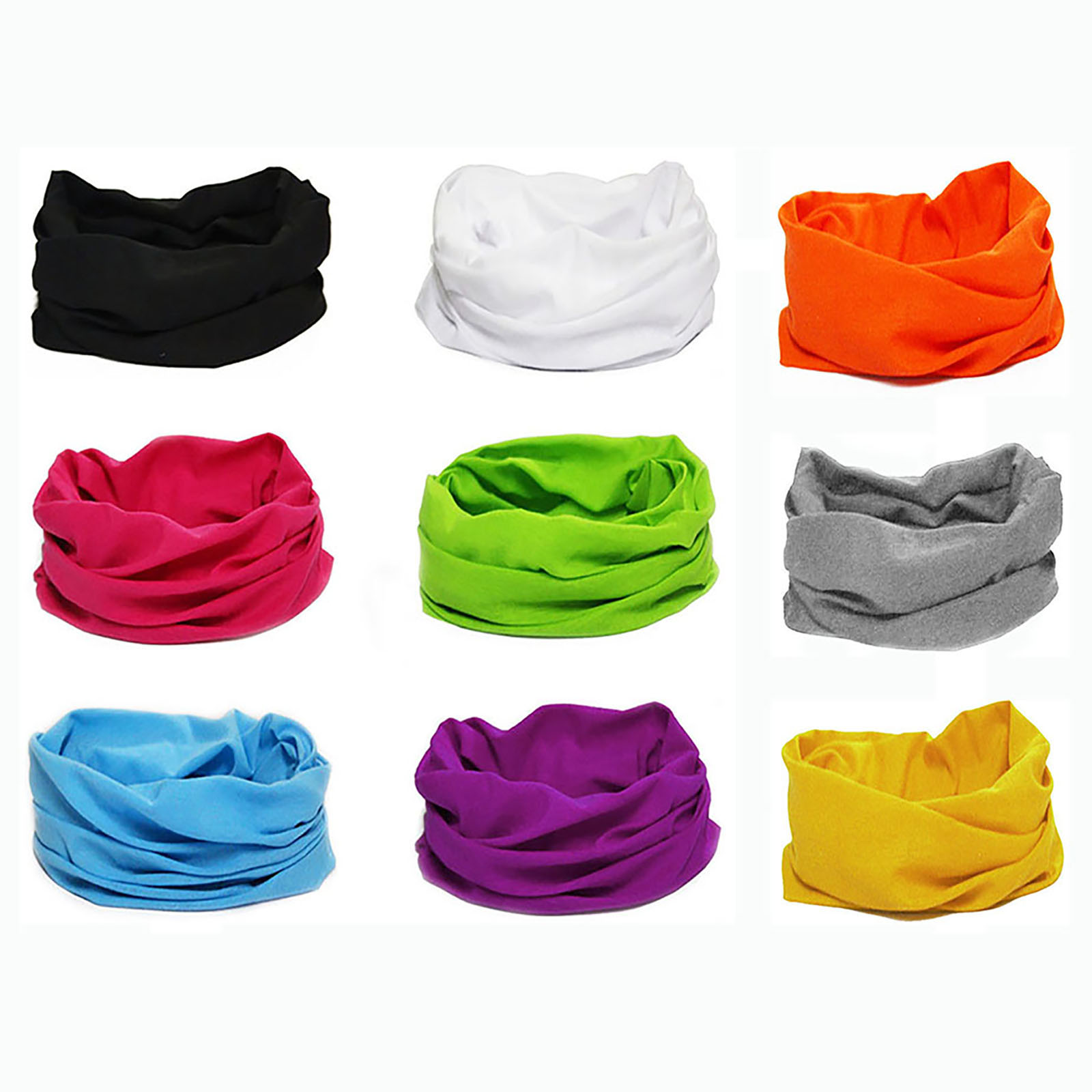 Outdoor sports solid color seamless Bandana cycling fishing ...