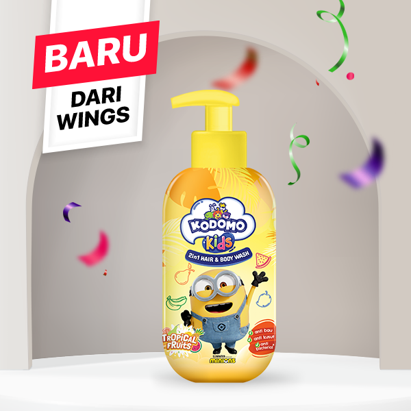 Kodomo Kids 2in1 Hair and Body Yellow Botol 300 ml - Gambar 2