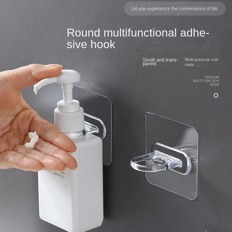 10pc Shower gel bottle rack, wall mounted, hole free rack, bathroom