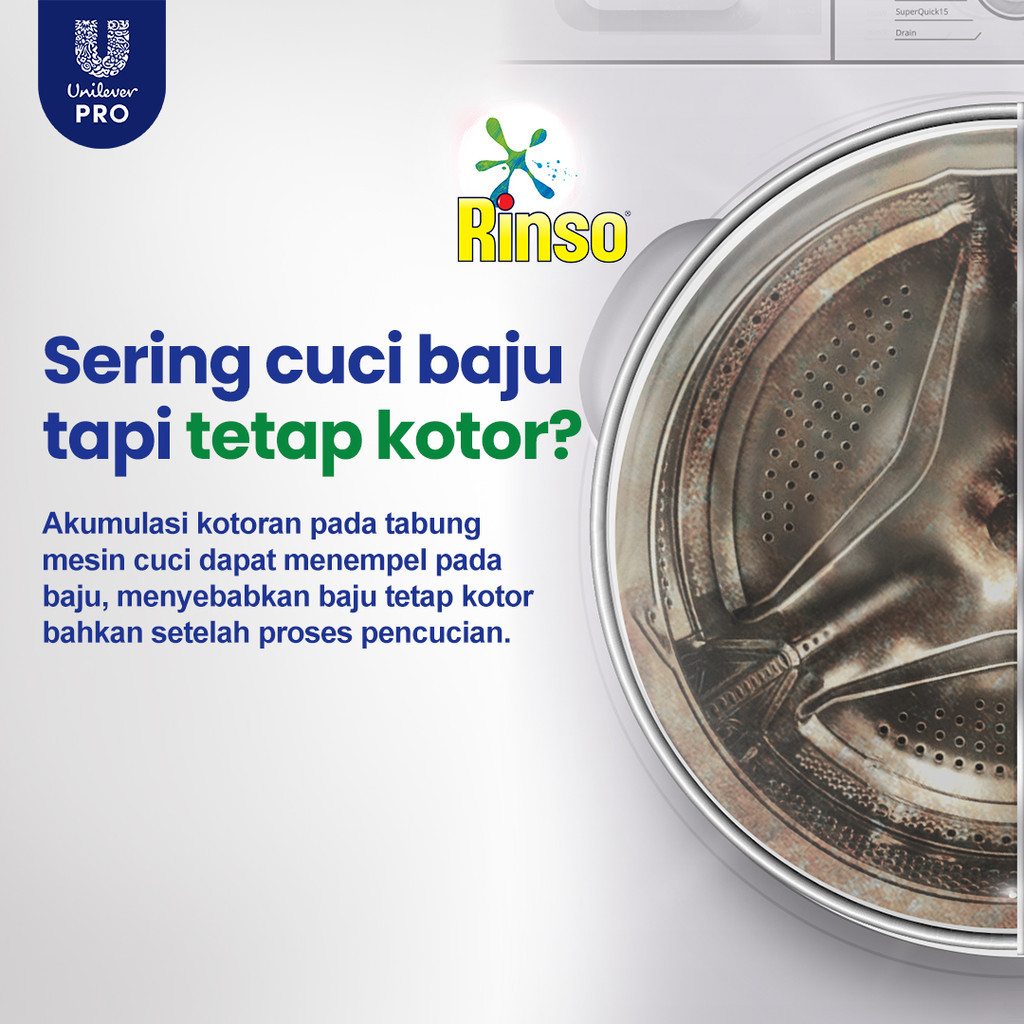 Rinso Washing Machine Cleaner Pembersih Mesin Cuci 3x125gr - Gambar 4