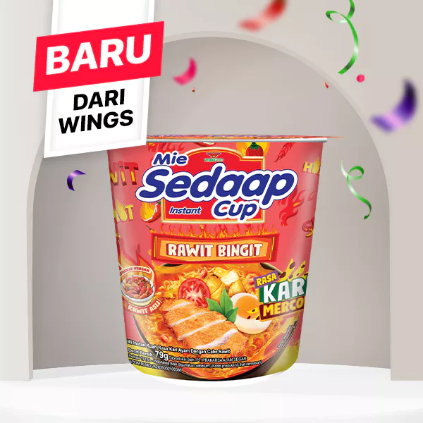 Sedaap Mie Instan Cup Kari Mercon 79 gr - Gambar 2