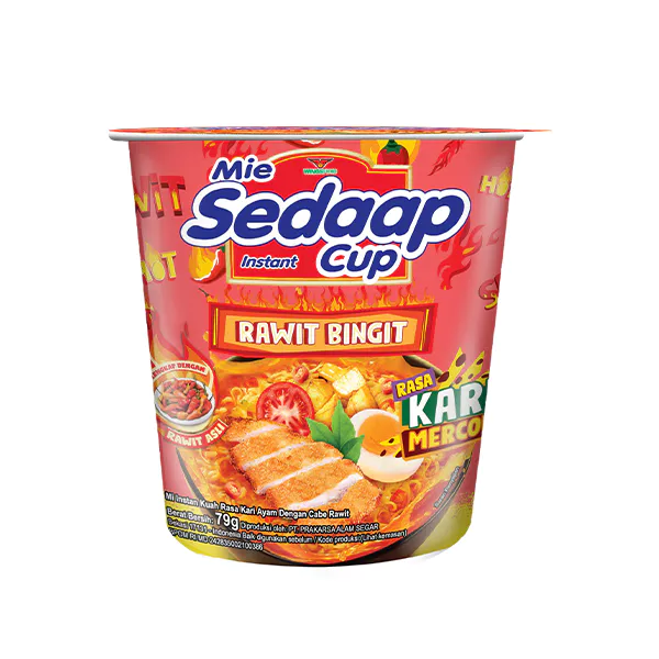 Sedaap Mie Instan Cup Kari Mercon 79 gr - Gambar 3