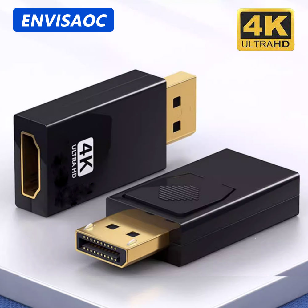 4K 1080P DisplayPort to HDMI Adapter DP Male to Female HD TV HDMI Video ...