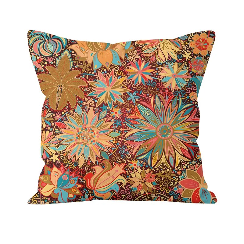 Highend artistic floral decorative pillows, living room sofa