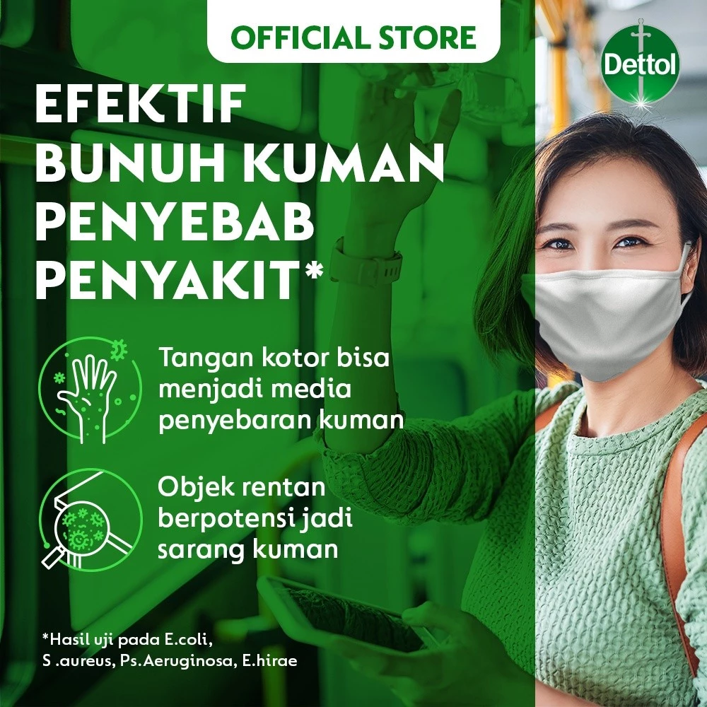 Dettol Hand Sanitizer & Surface Spray 2in1 50ml - Citrus Tea - Gambar 2