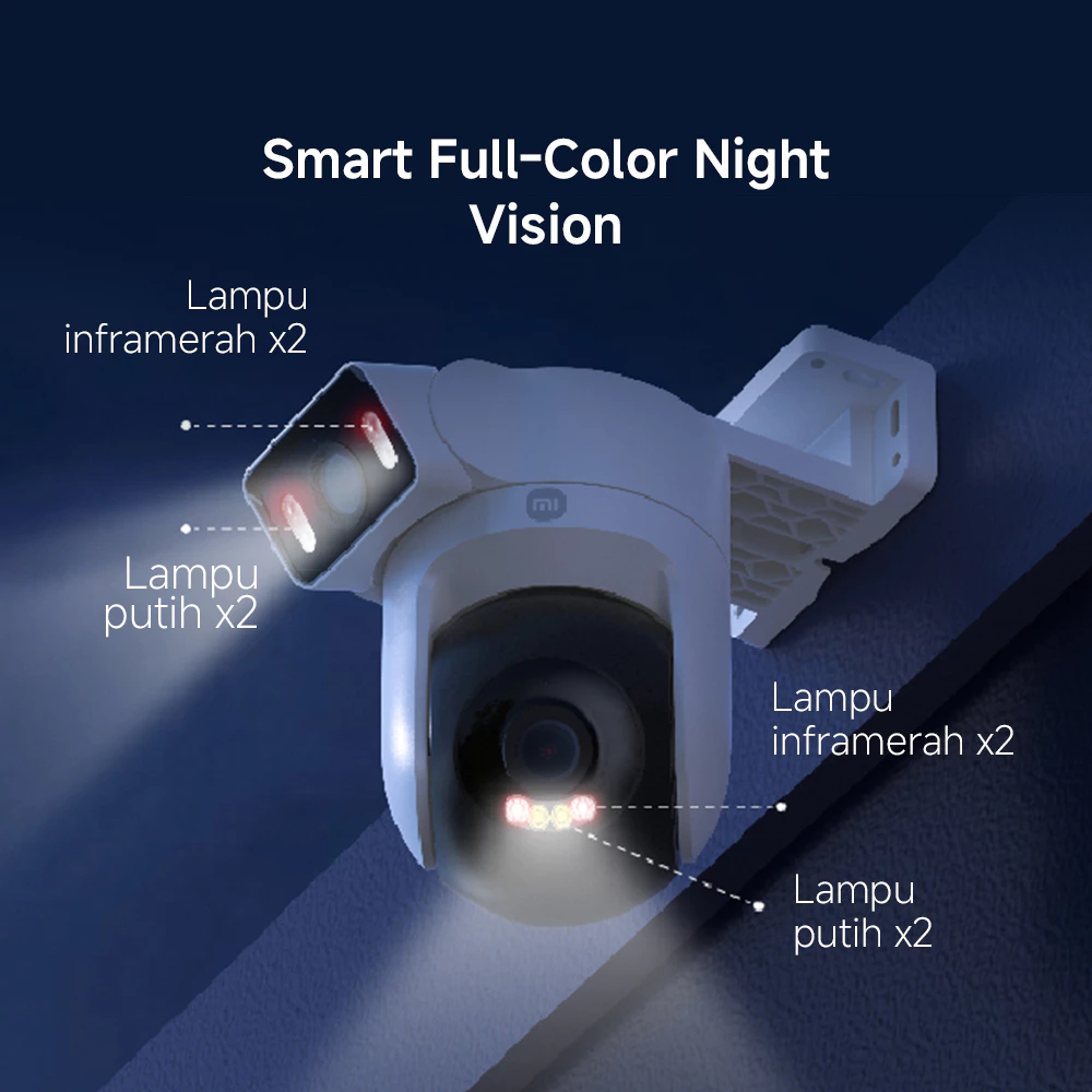 Xiaomi Outdoor Camera CW500 Dual ID / Dual 4MP Fixed / AI human and vehicle detection / IP66 / Smart Full-Color Night Vision [Official Store] - Gambar 4