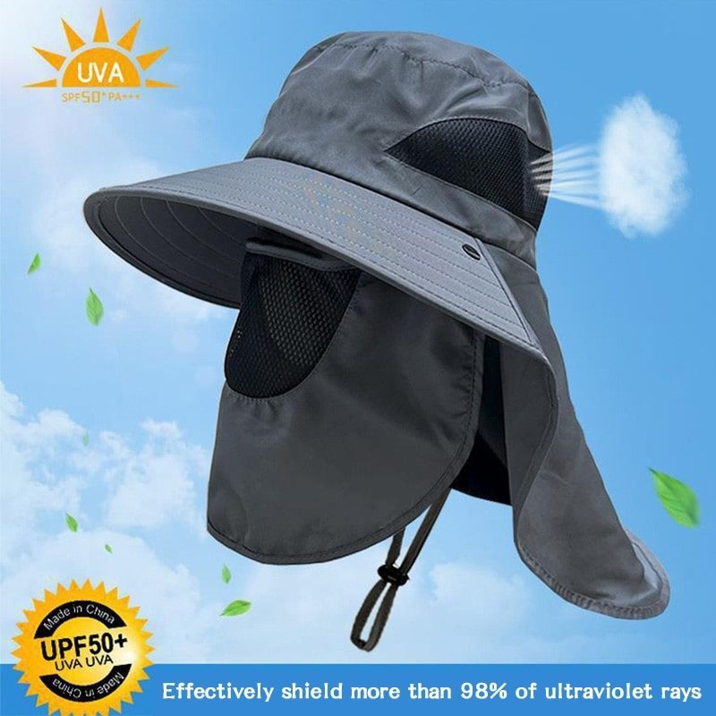 Outdoor Face and Neck Protection Sun Protection Hat for Men's Summer ...