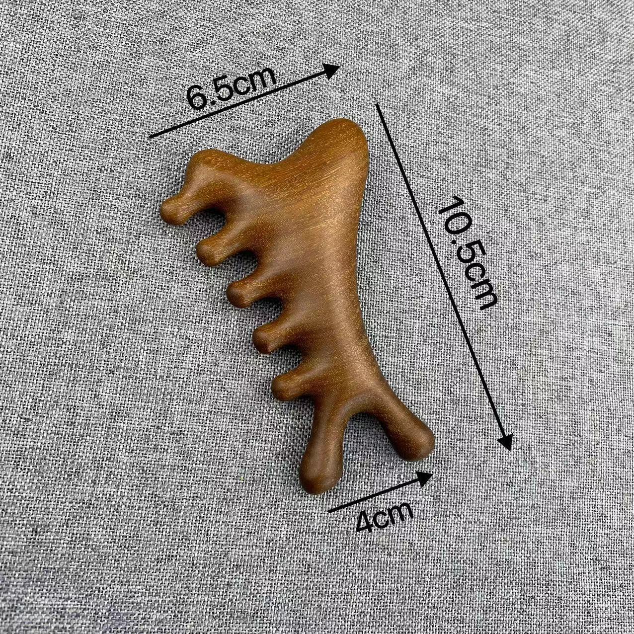 1Pc 4-In-1 Sandalwood Meridian Massage Comb For Meridian Clearing, Head ...