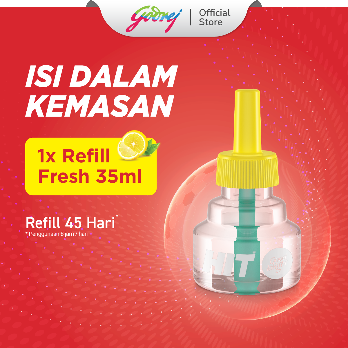 Hit Good Knight Refill Fresh Multipack - Refill Obat Nyamuk Elektrik - Bunuh Nyamuk Penyebab Demam Berdarah (DBD) - Gambar 3
