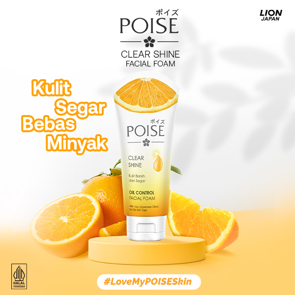 Poise Facial Foam Sabun Cuci Muka Clearshine Tube 100 gr - Gambar 2