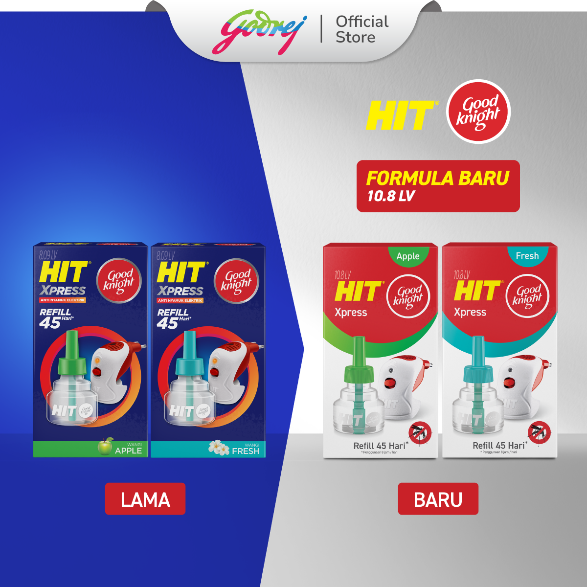 HIT Goodknight Xpress Refill Pink Blossom - Gambar 2