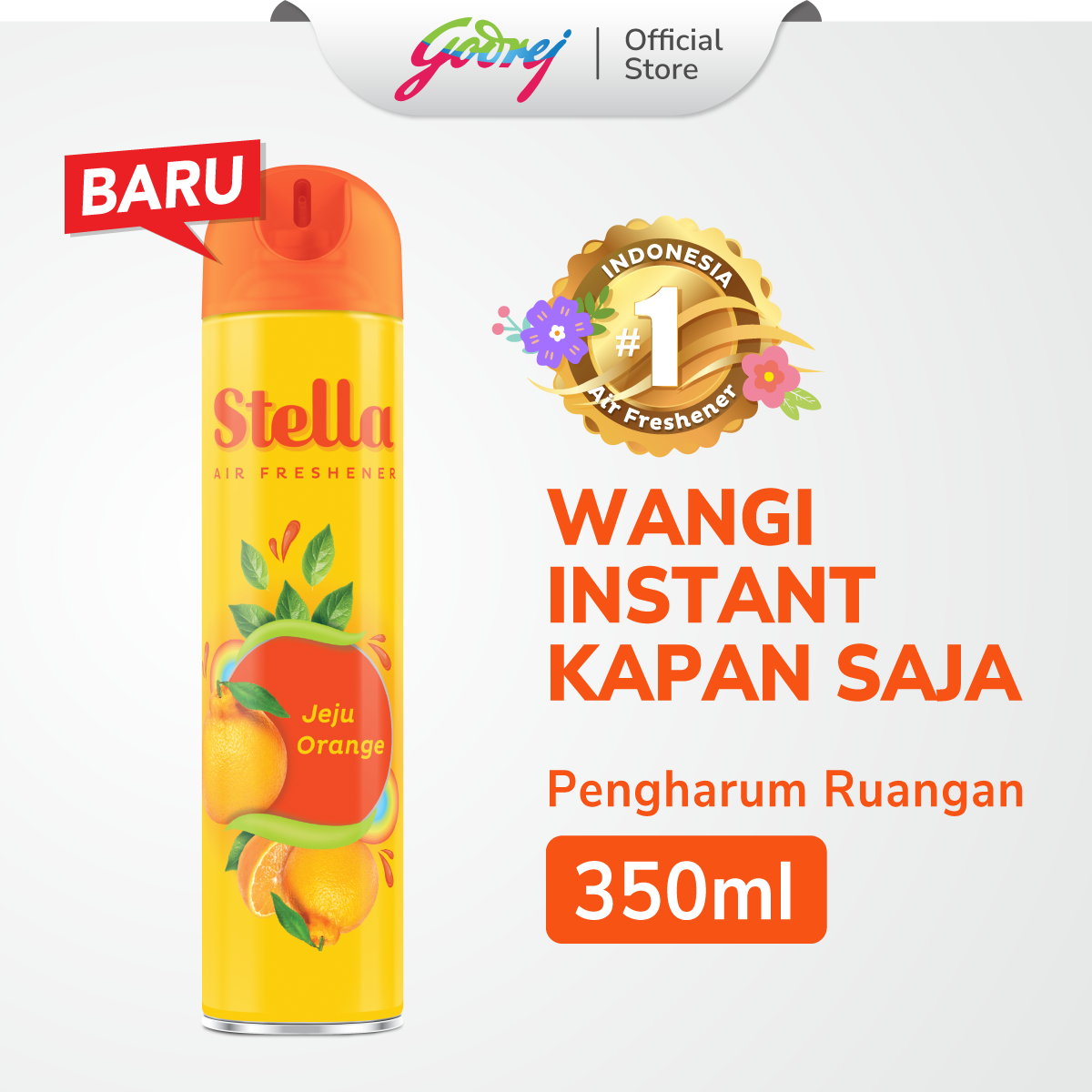 Stella Aerosol Jeju Orange 350ml - Pengharum Ruangan