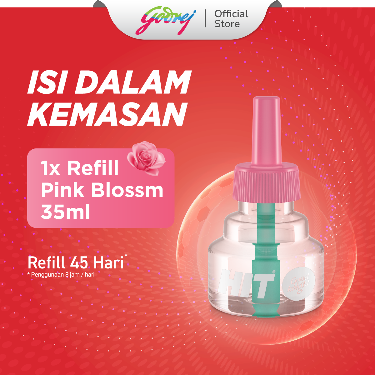HIT Goodknight Xpress Refill Pink Blossom - Gambar 4