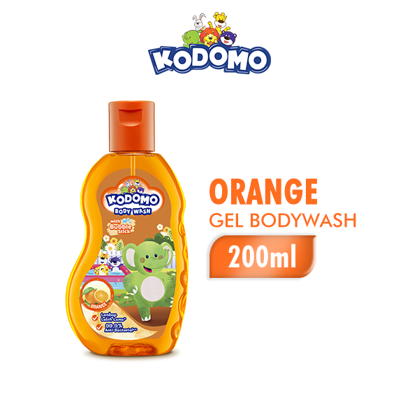 Kodomo Shower Gel Orange Botol 200 ml