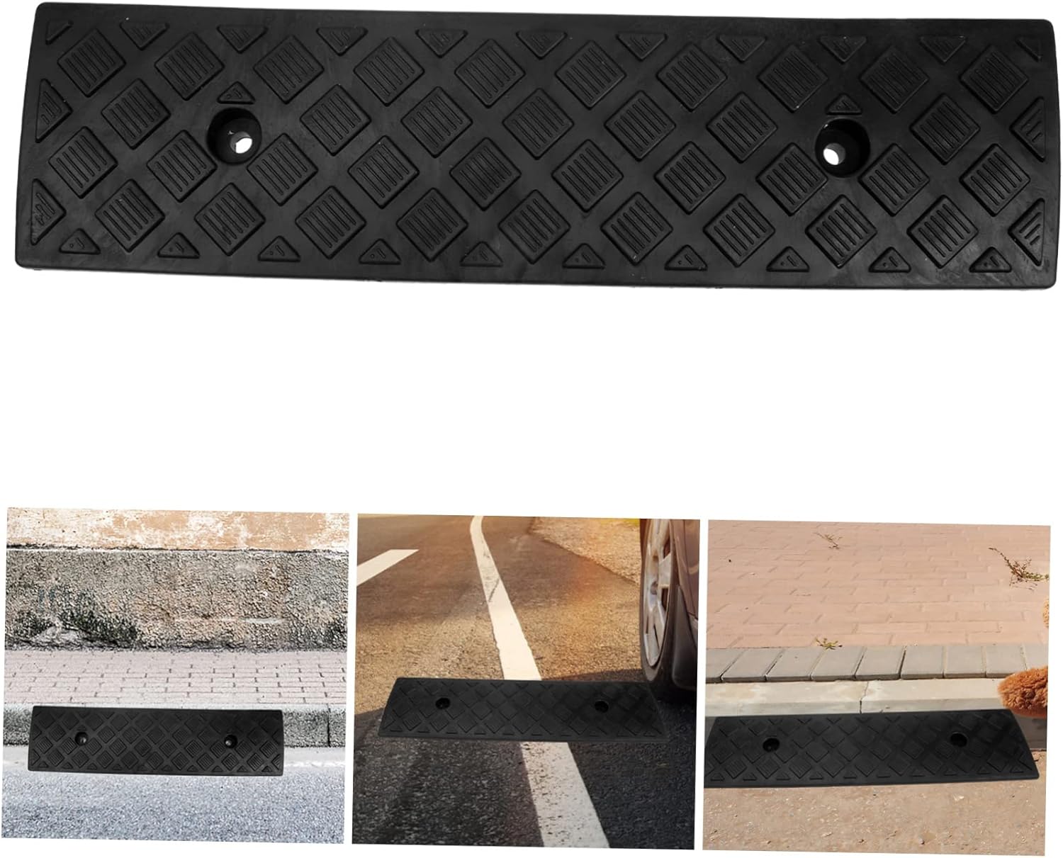 Curb Ramps Portable Plastic Curb Ramp Heavy Duty Driveway Ramp for ...