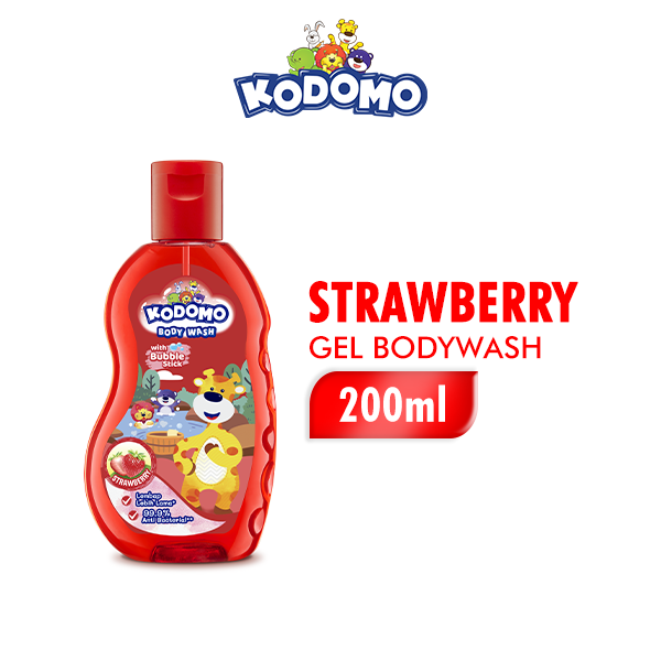 Kodomo Shower Gel Strawberry Botol 200 ml