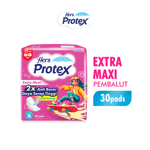 Hers Protex Softcare Pembalut Wanita Maxi Bag Isi 30 Pcs