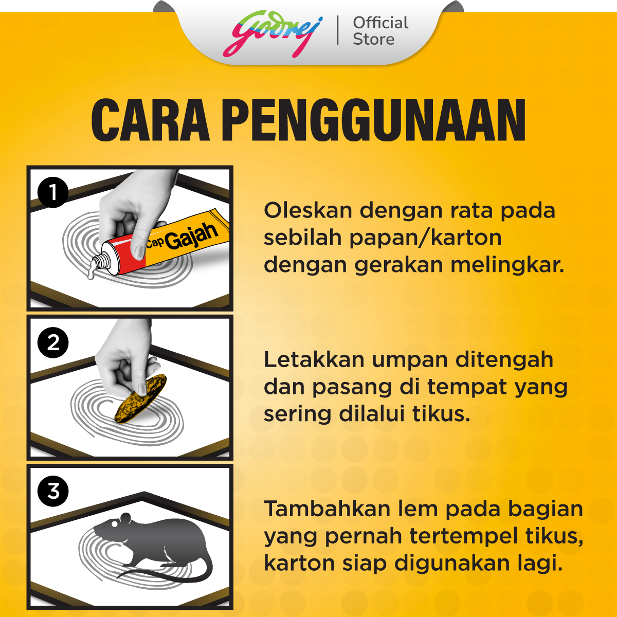 Cap Gajah Lem Tube 100ml - Lem Tikus - Gambar 4