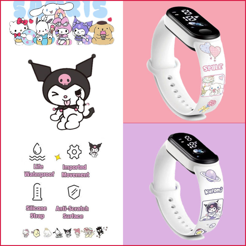 Upgraded Version Pacha Dog Children Student Watch ins Style Sports Waterproof Luminous LED Electronic Watch