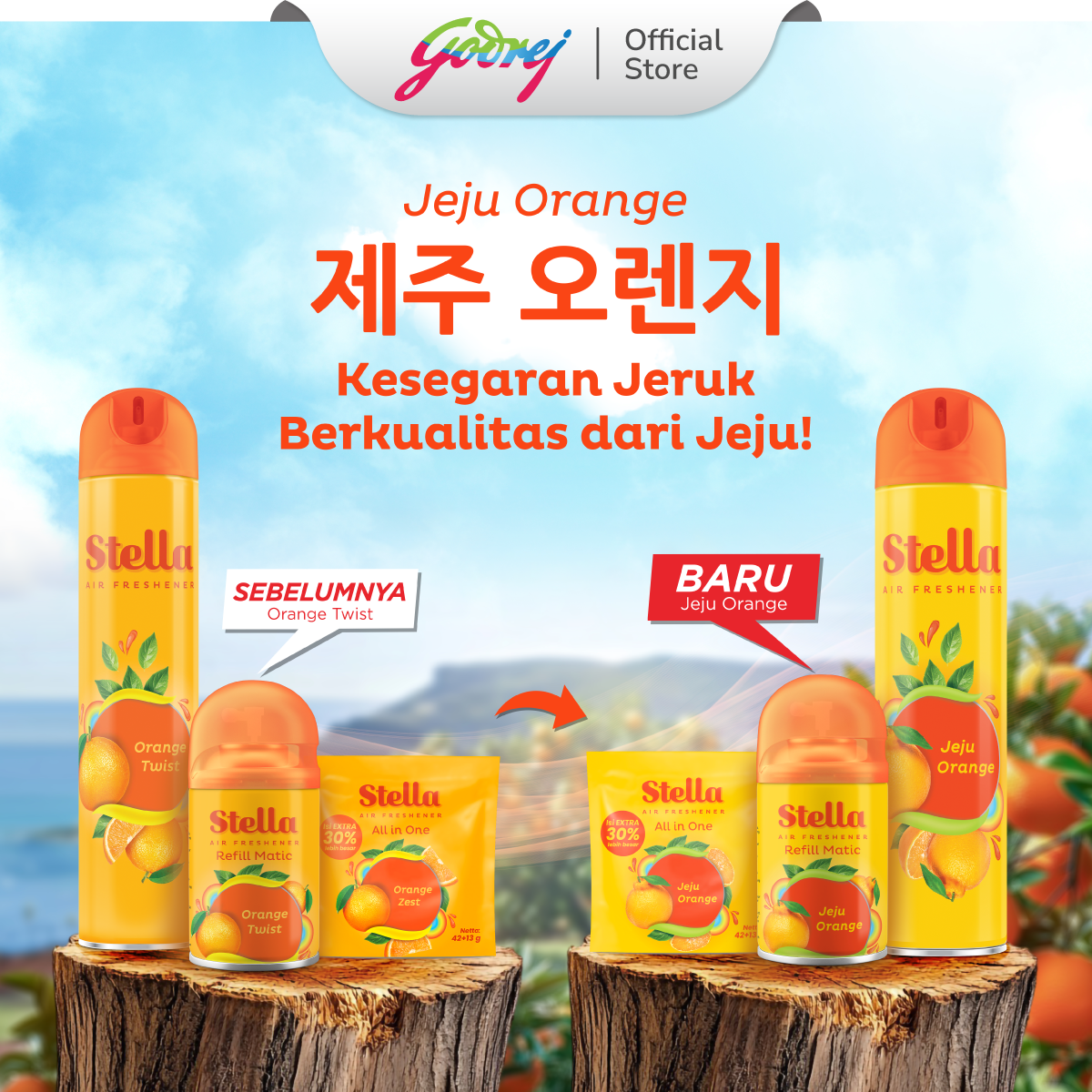 Stella Aerosol Orange 175ml - Gambar 2