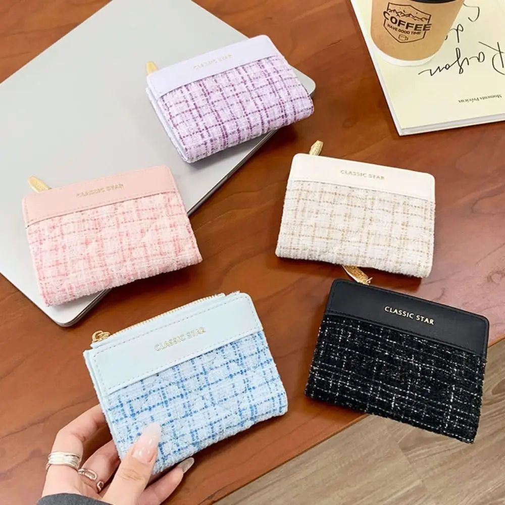 Vintage Style PU Leather Short Clutch Wallet for Women