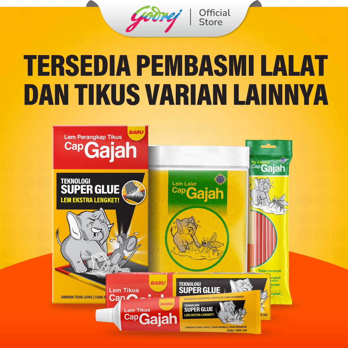 Cap Gajah Lem Tube 100ml - Lem Tikus - Gambar 3