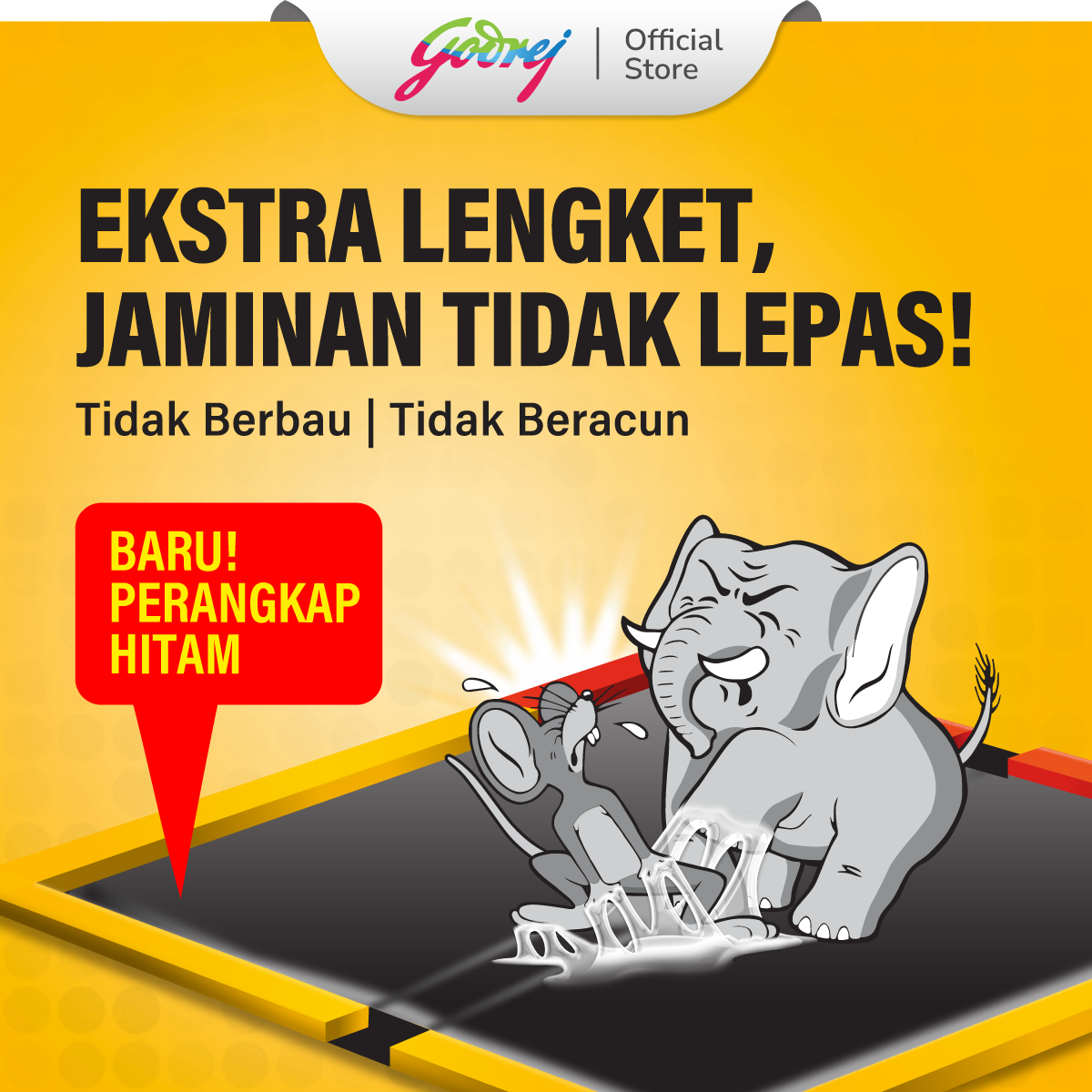 Cap Gajah Lem Perangkap Tikus dan Hama - Gambar 2