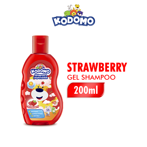 Kodomo Shampoo Gel Strawberry Botol 200 ml