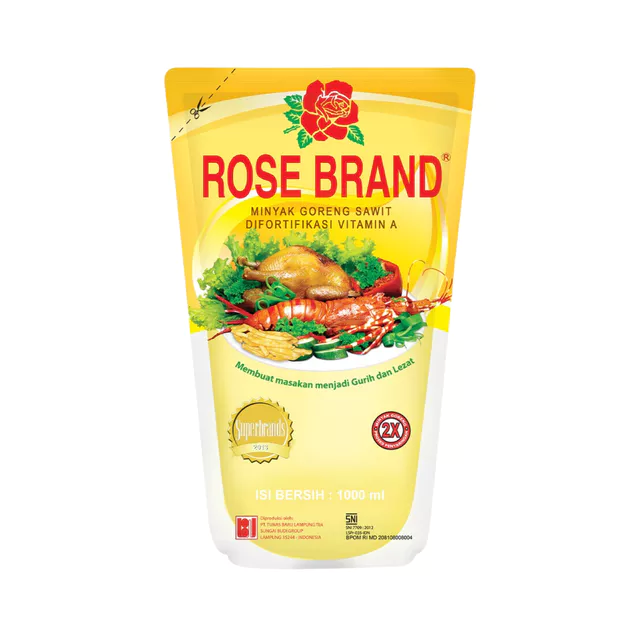 Rose Brand Minyak Goreng Pouch 1L Berkualitas Tinggi - Gambar 3