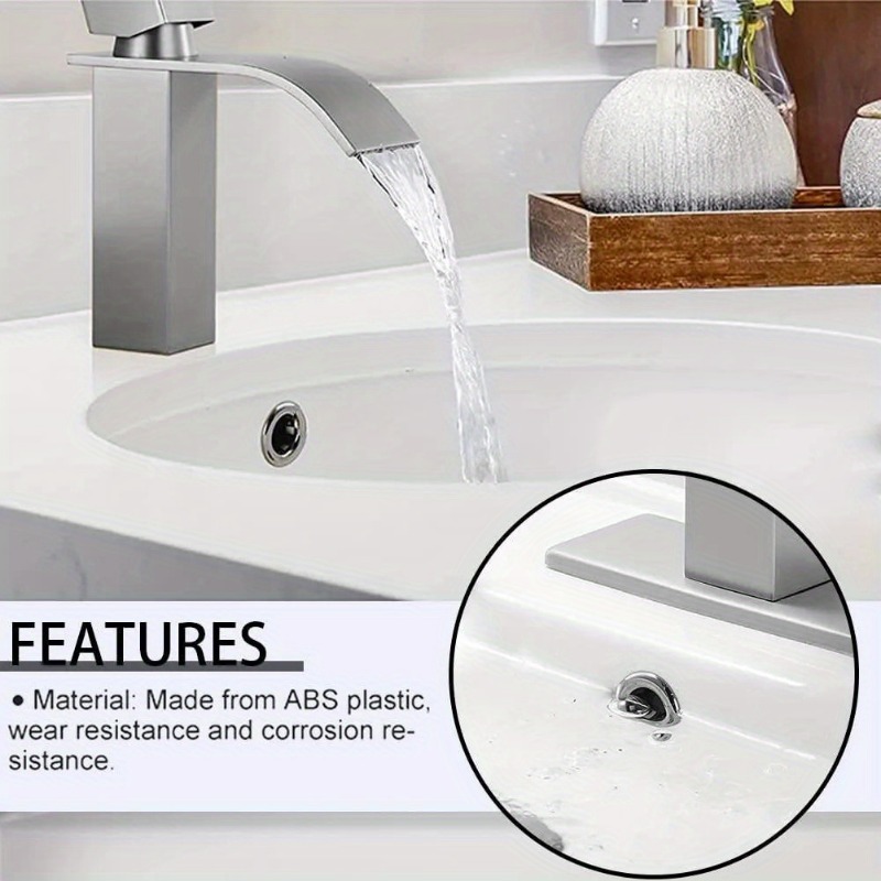 4pcs/Pack Plastic Bathroom Kitchen Basin Sink, Overflow Cover Ring ...