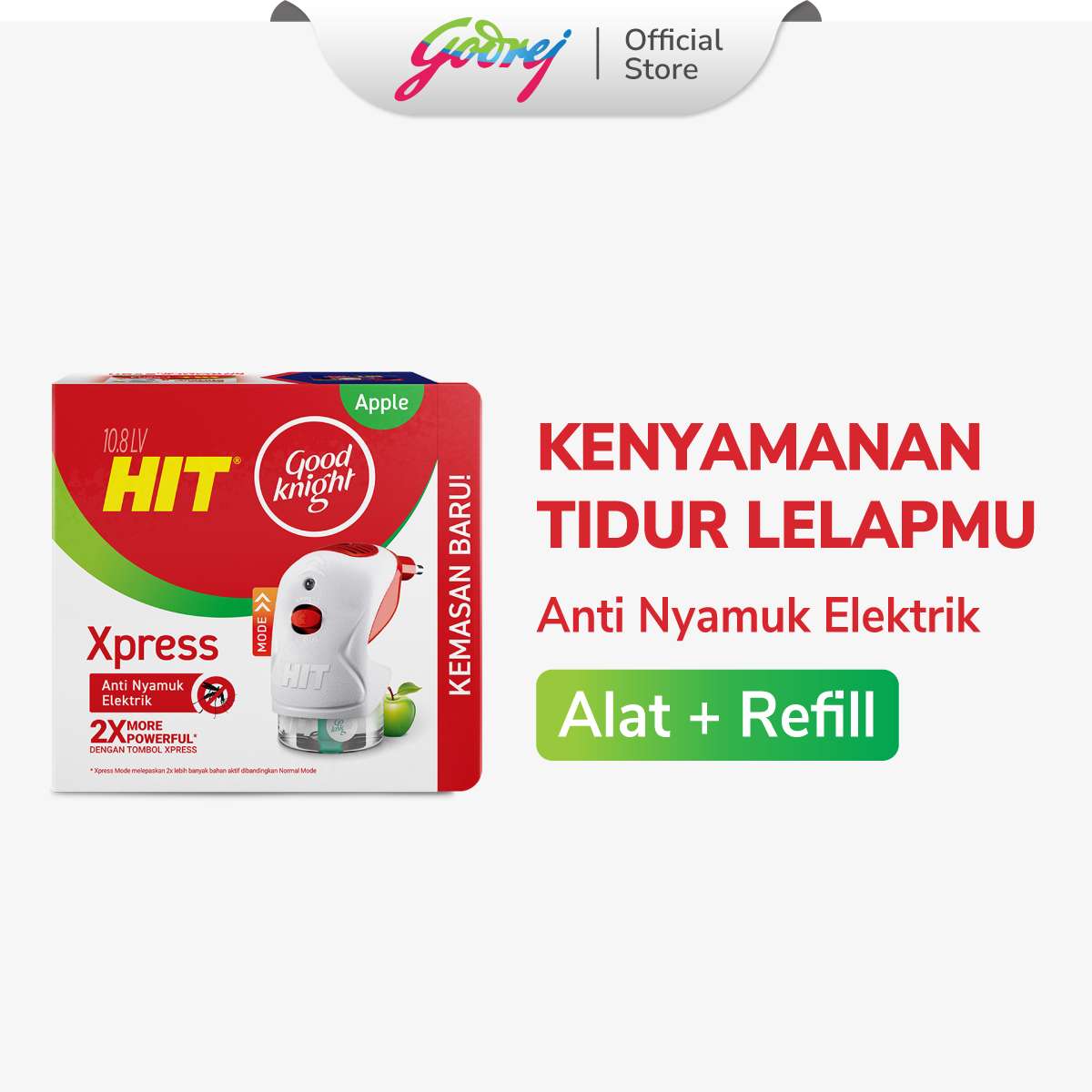Hit Good Knight Xpress Set - Obat Nyamuk Elektrik - Bunuh Nyamuk Penyebab Demam Berdarah (DBD)
