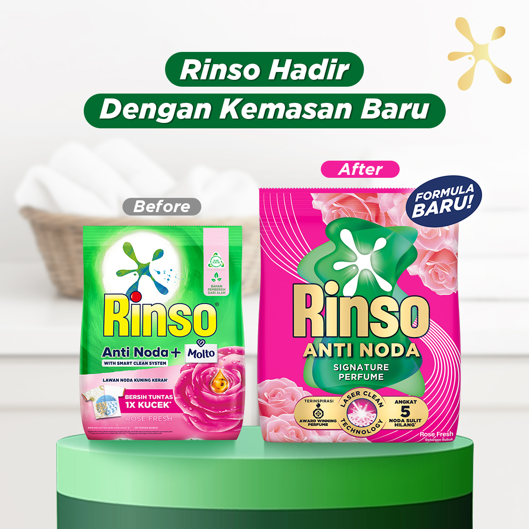 Rinso Baru Detergen Bubuk Varian Rose Fresh 700g - Gambar 2