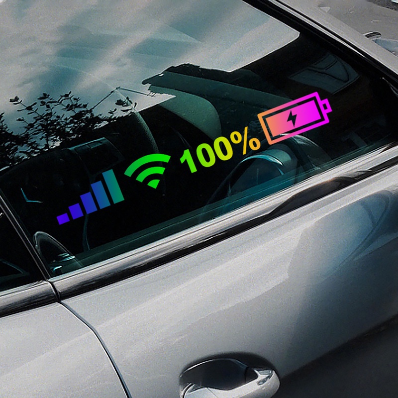 Interesting personalized WIFI charging pattern PVC color laser car ...