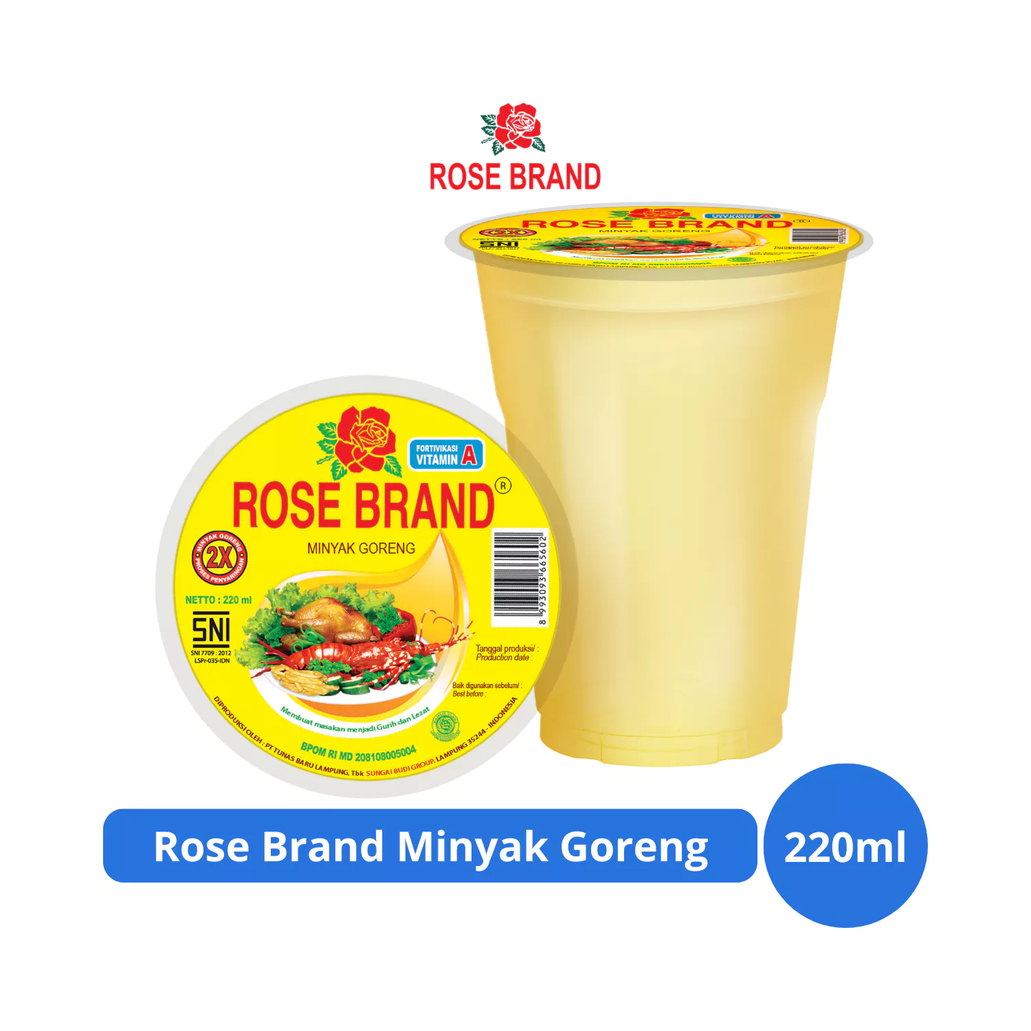 Rose Brand Minyak Goreng Cup 220ml